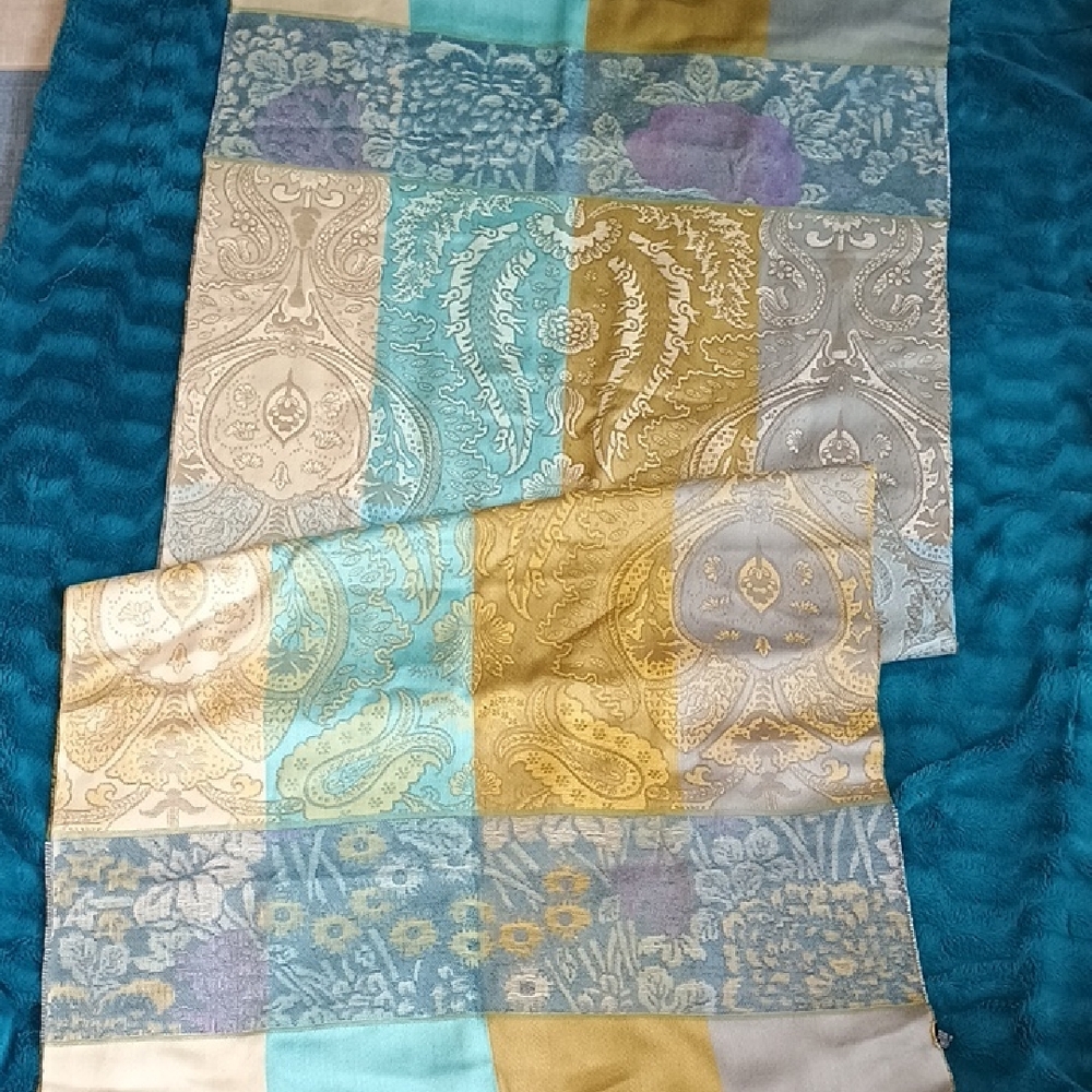 KENZO wool/rayon/silk scarf or wrap, 29" x 69"